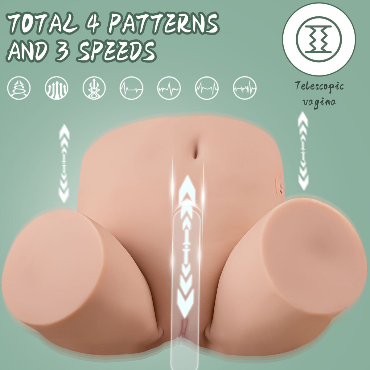 35.7LB Waterproof Retractable Sex Doll Buttocks - Image 4
