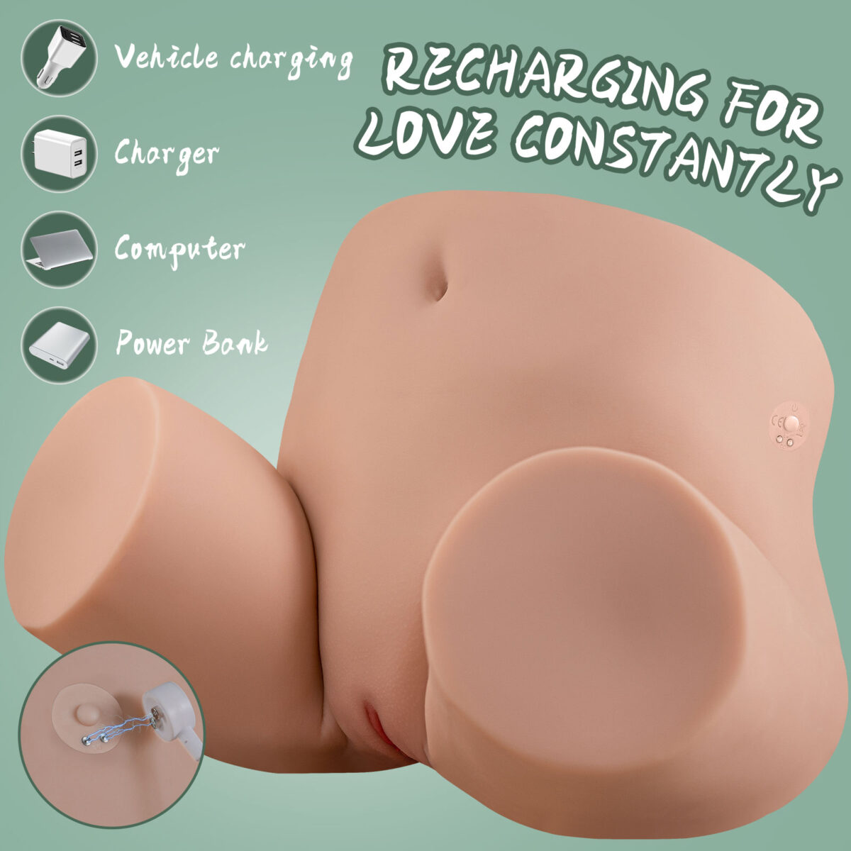 35.7LB Waterproof Retractable Sex Doll Buttocks - Image 7