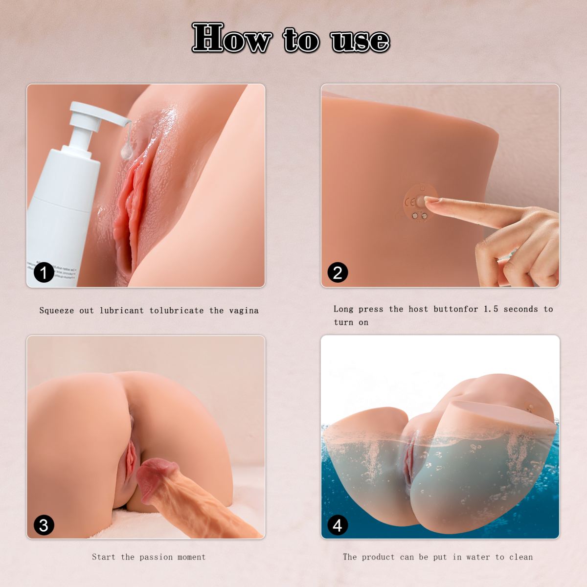 23.8LB etractable Buttock Torso Real Doll - Image 8