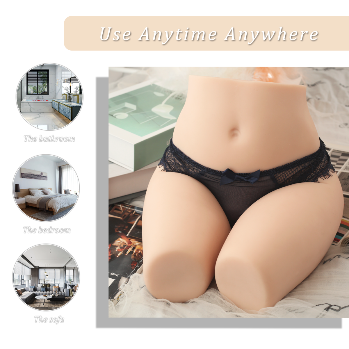 13.23LB Lifelike Sex Toys for Men with Tight Vagina Anal Hip - Image 5