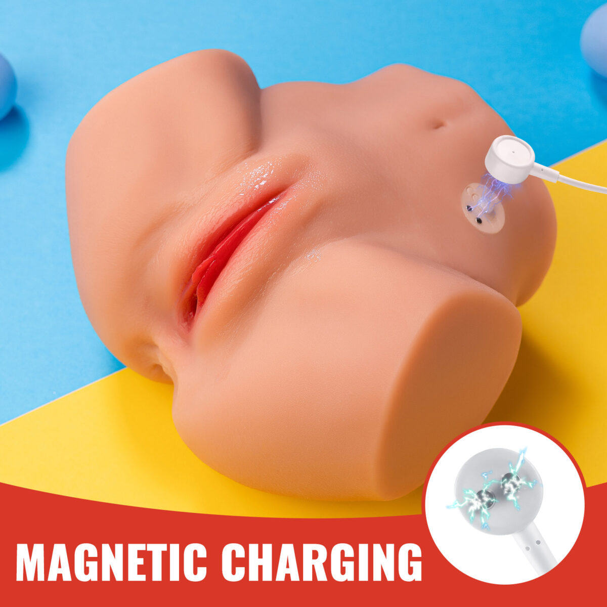 6.39LB Sucking Vibrator Doll Male masturbator with Anus - Image 3