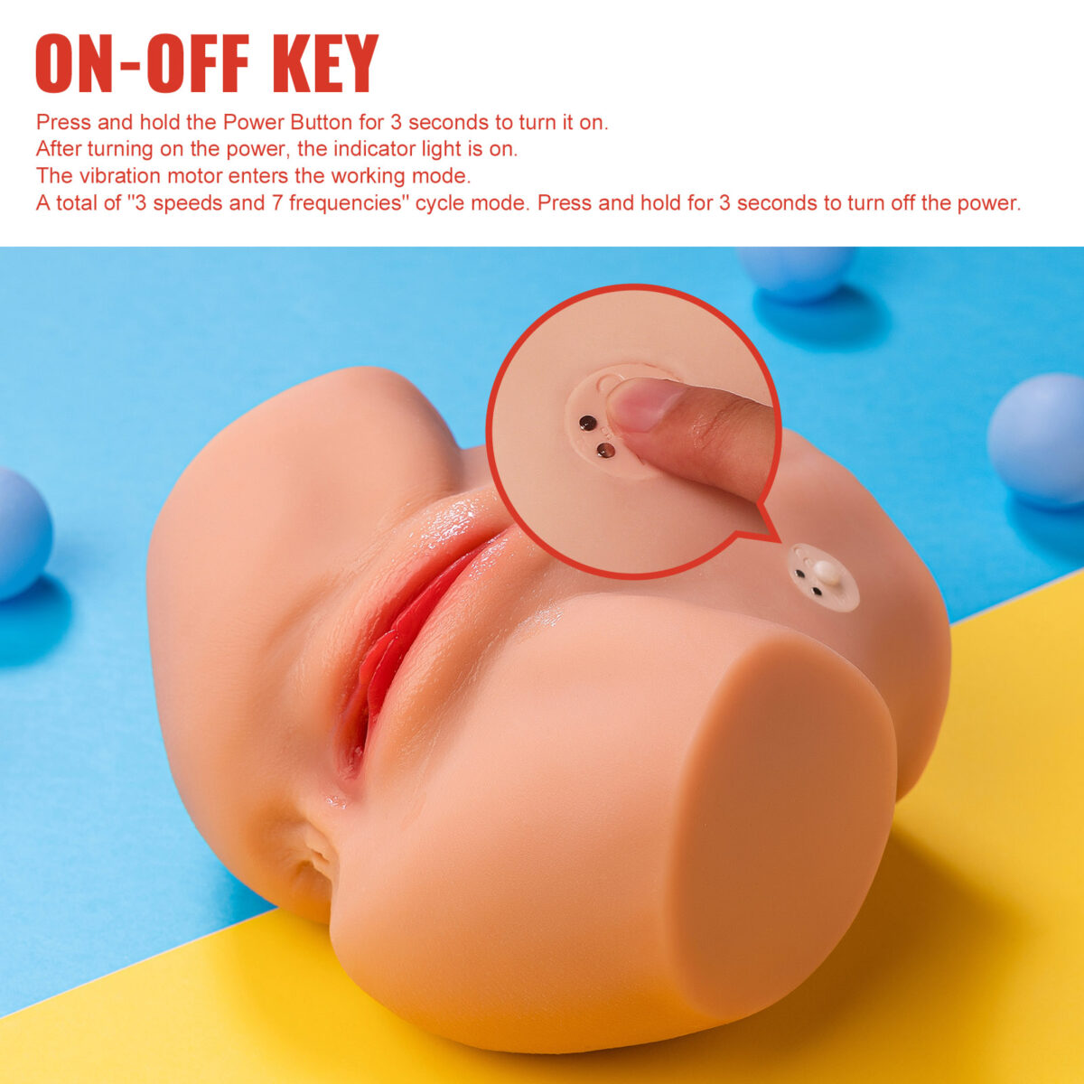 6.39LB Sucking Vibrator Doll Male masturbator with Anus - Image 7